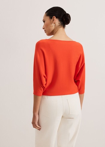 Phase Eight Cristine Knitwear Coral USA | 5481290-GN